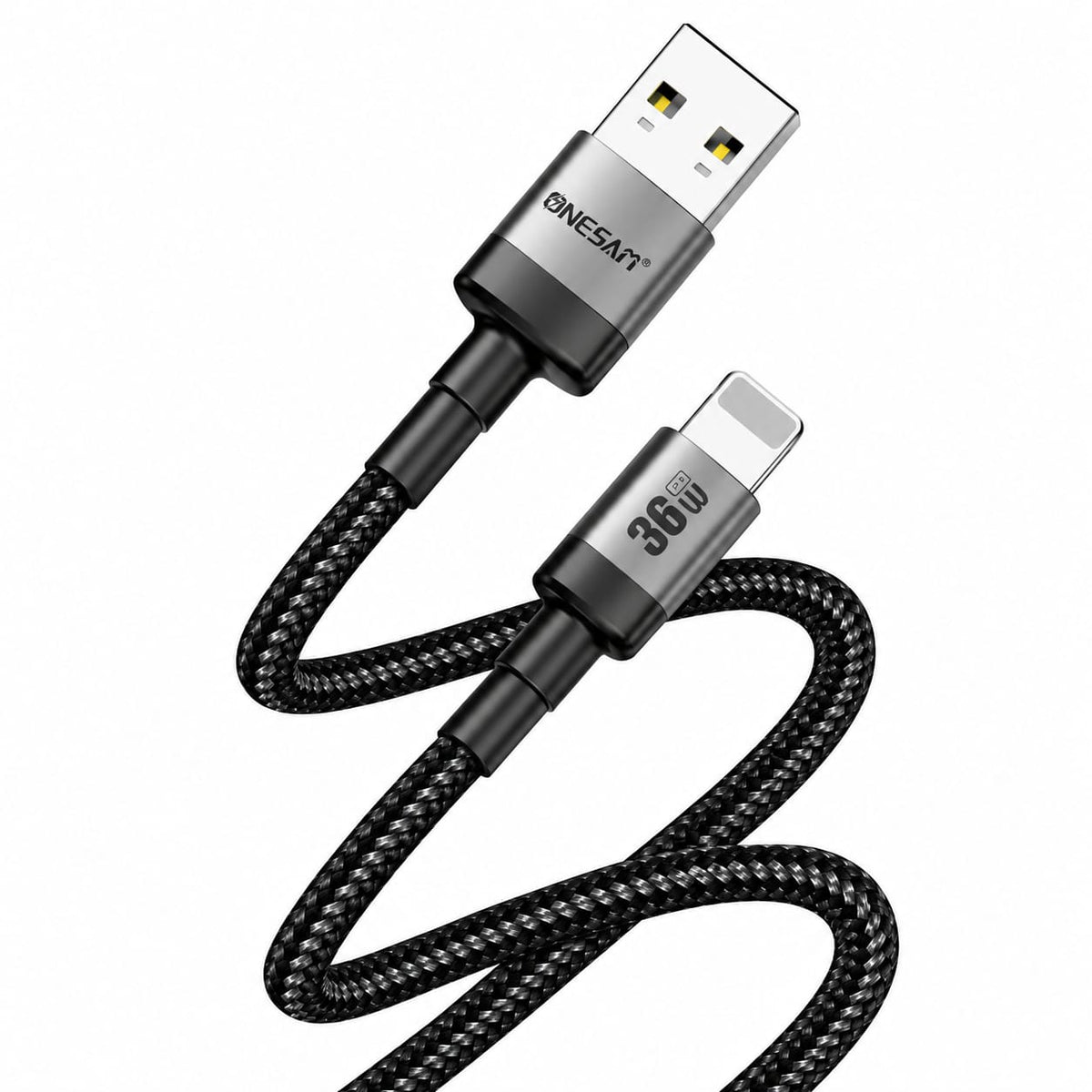 Onesam 36W Fast Charging USB-A to Lightning Data Cable 2 Meter A42