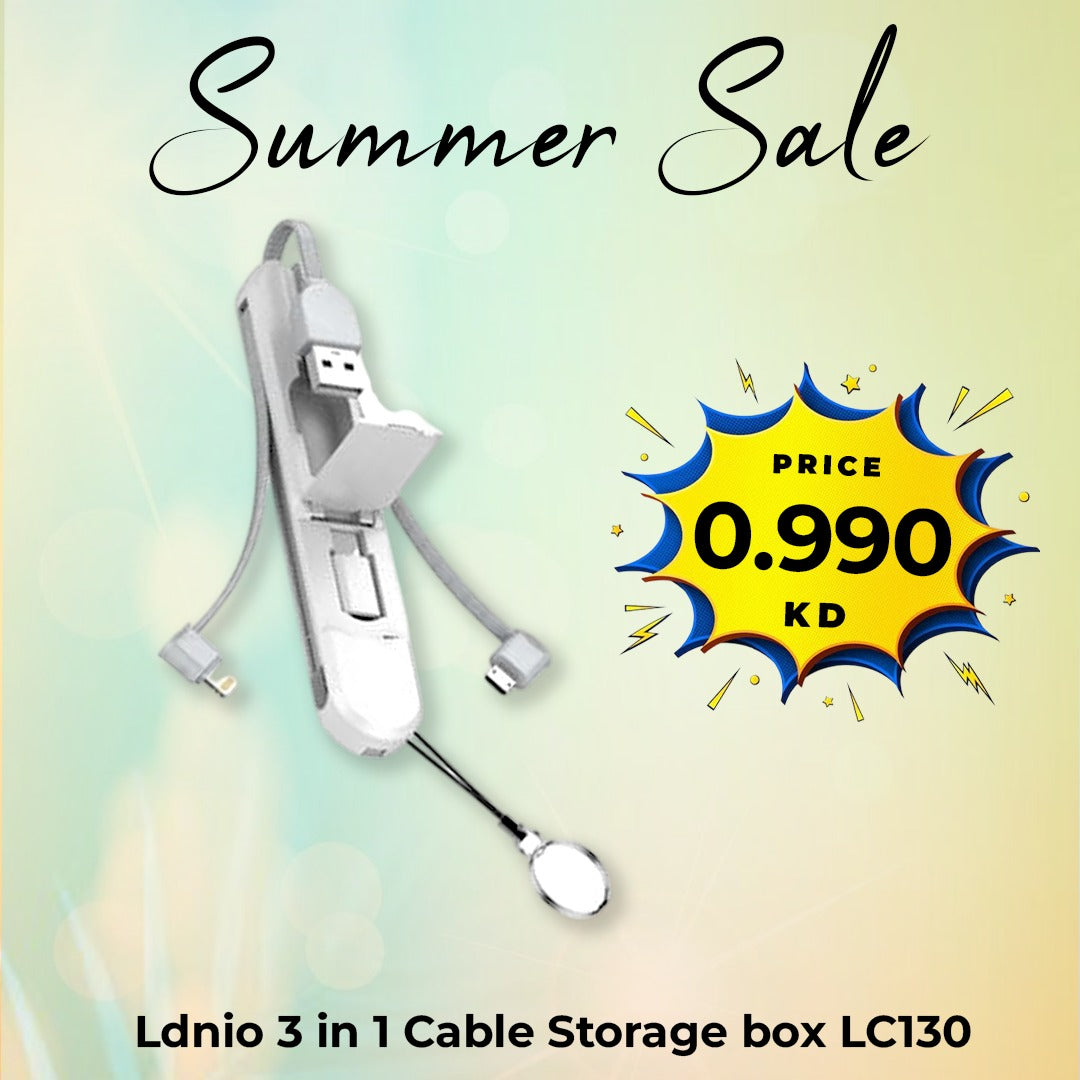 Ldnio 3in1 3.8A Stick Management Cable LC130