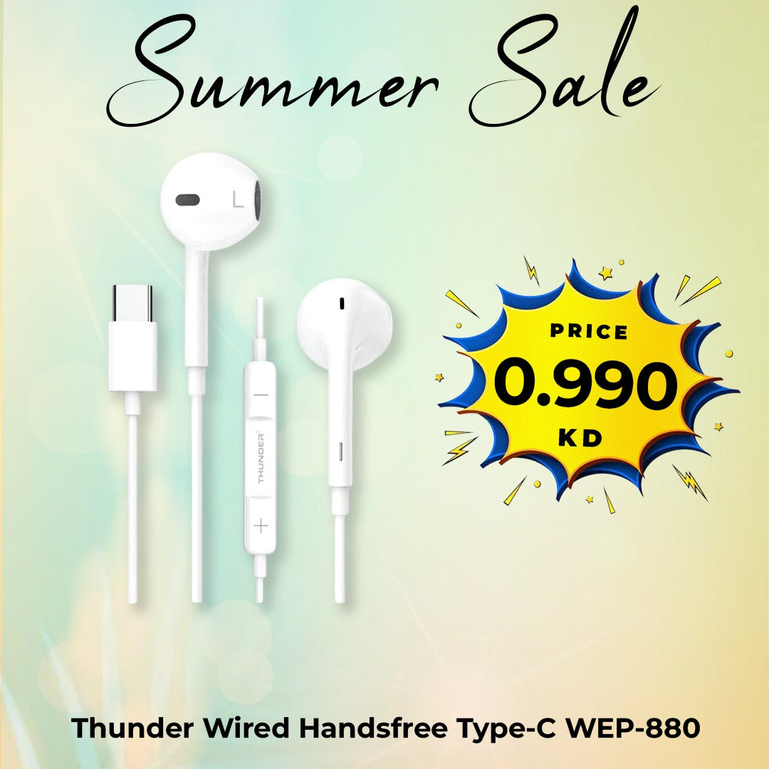 Thunder Wired Handsfree Type-C WEP-880