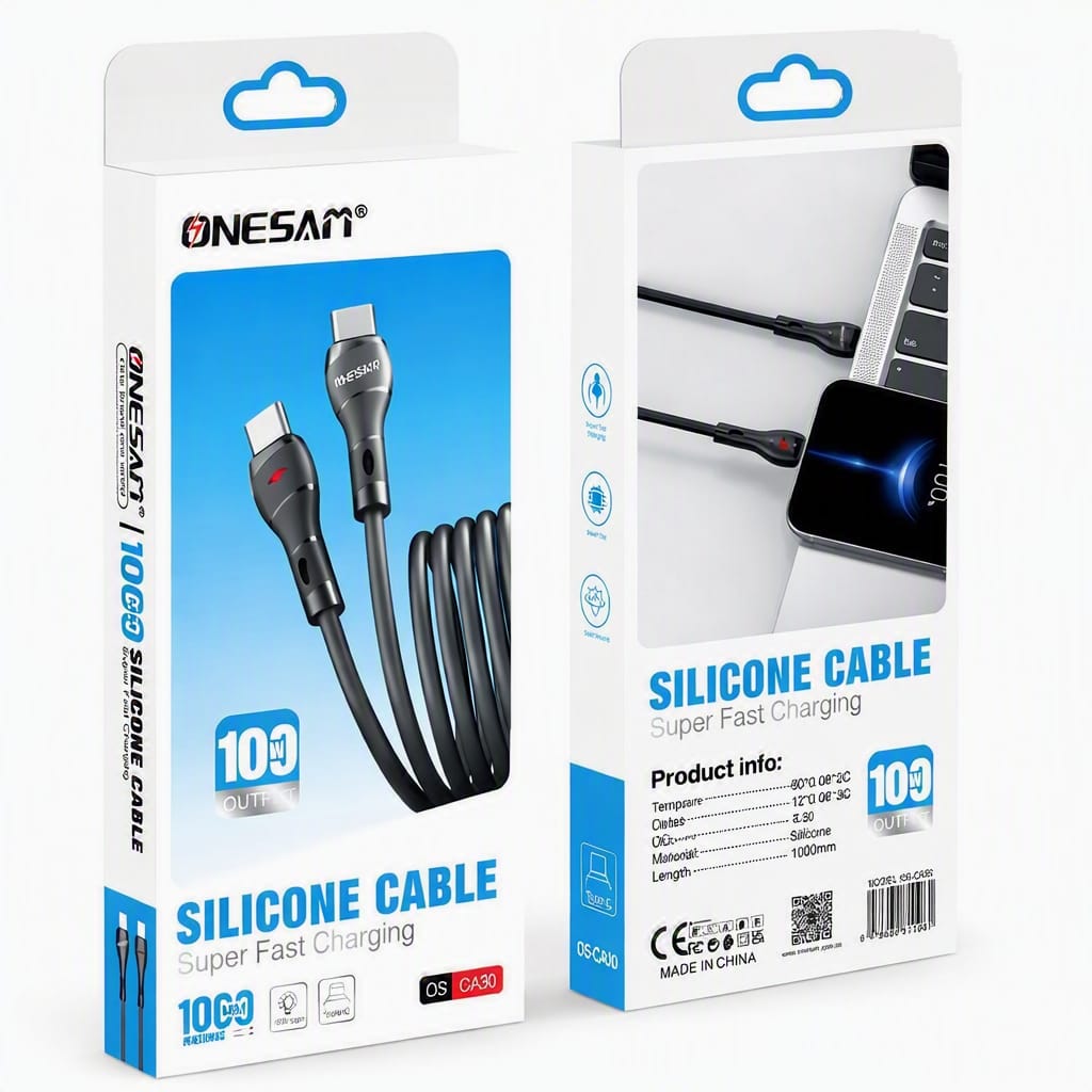 Onesam 100W Silicone Charging Cable Type-C to Type-C CA30