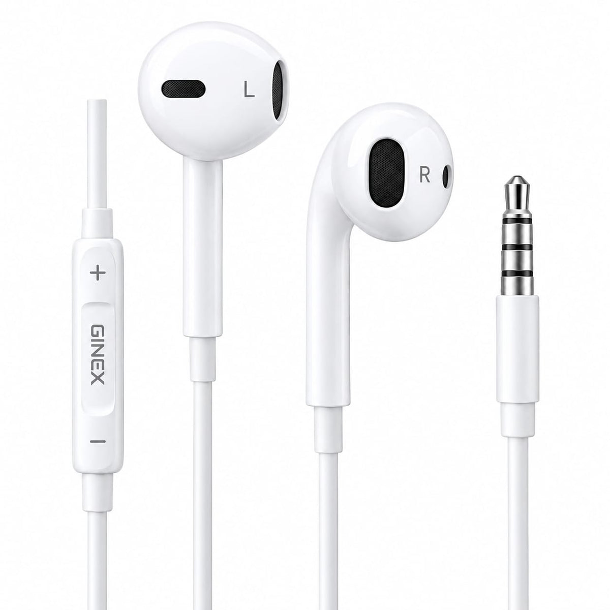 GiNEX Dual Drivers Wired EarPods 3.5mm GX-36