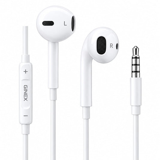 GiNEX Dual Drivers Wired EarPods 3.5mm GX-36