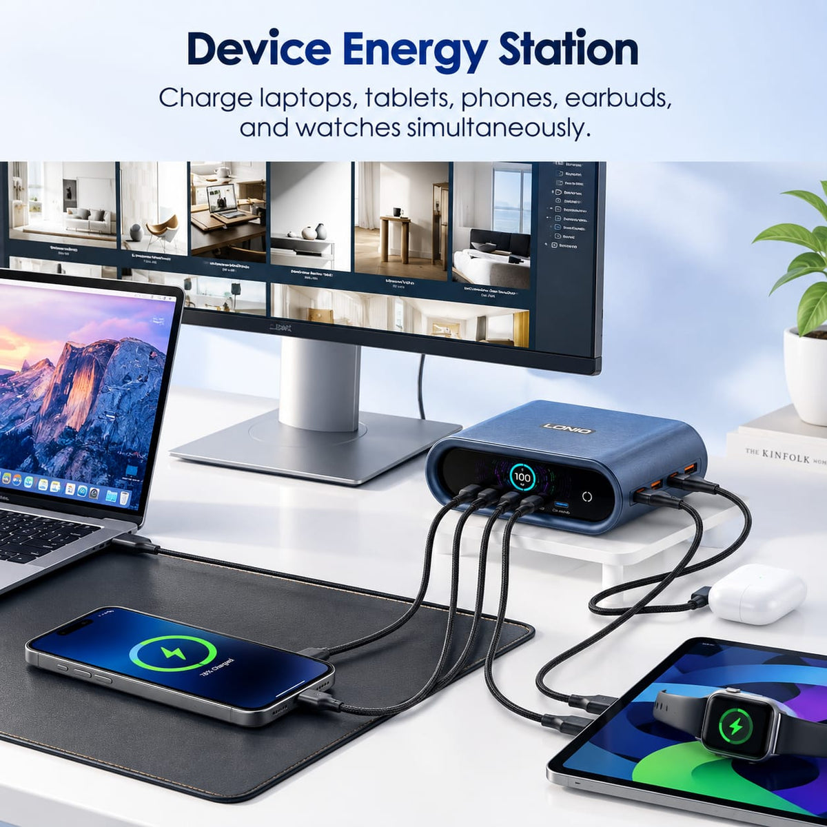 LDNIO 100W GaN Super Fast Charger Q17