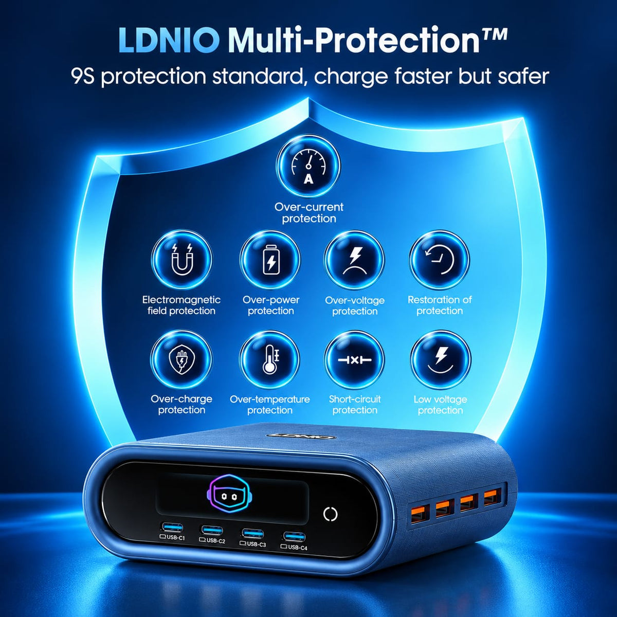 LDNIO 100W GaN Super Fast Charger Q17