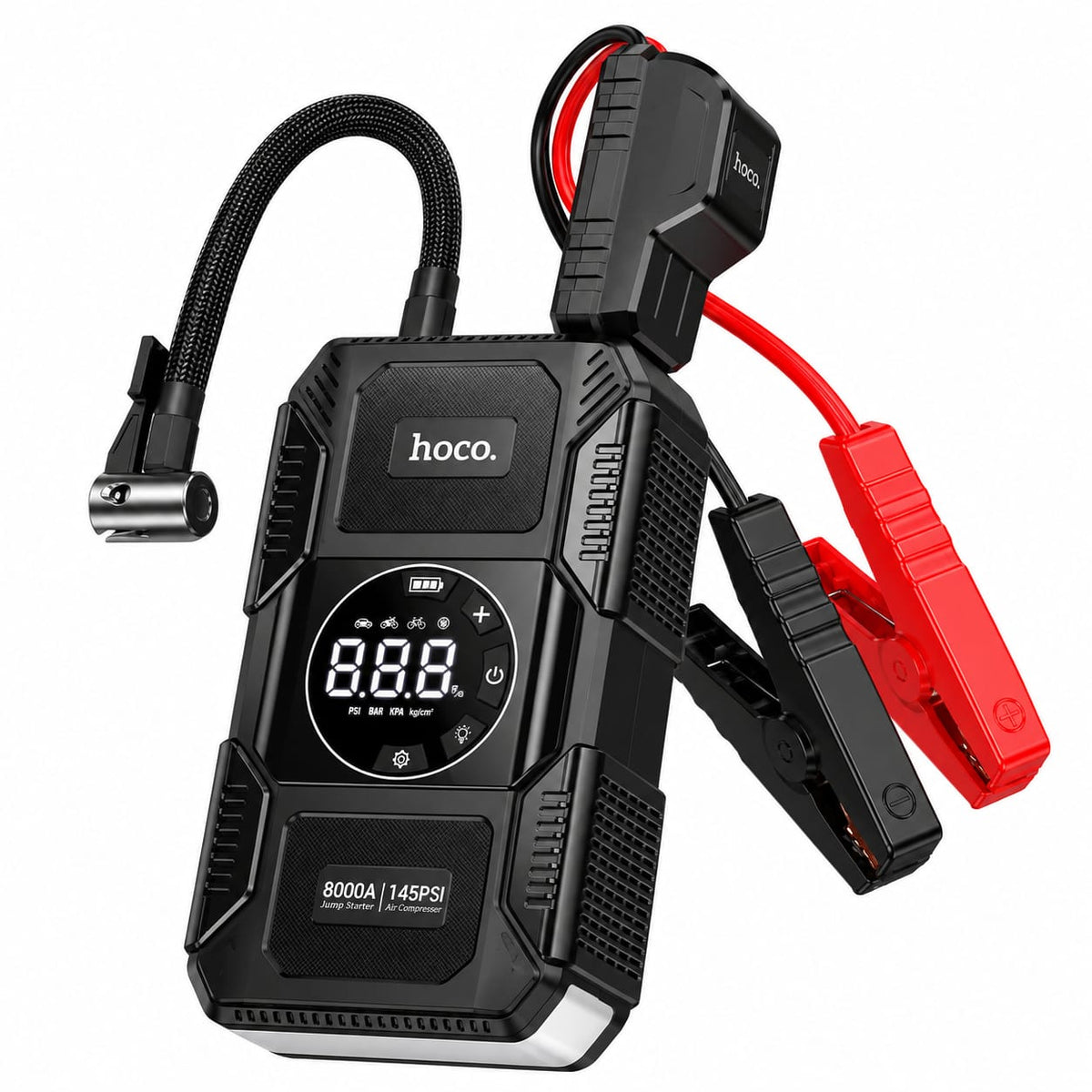 Hoco 8000mAh Portable Smart Jump Starter with Air Pump & Lighting QS6
