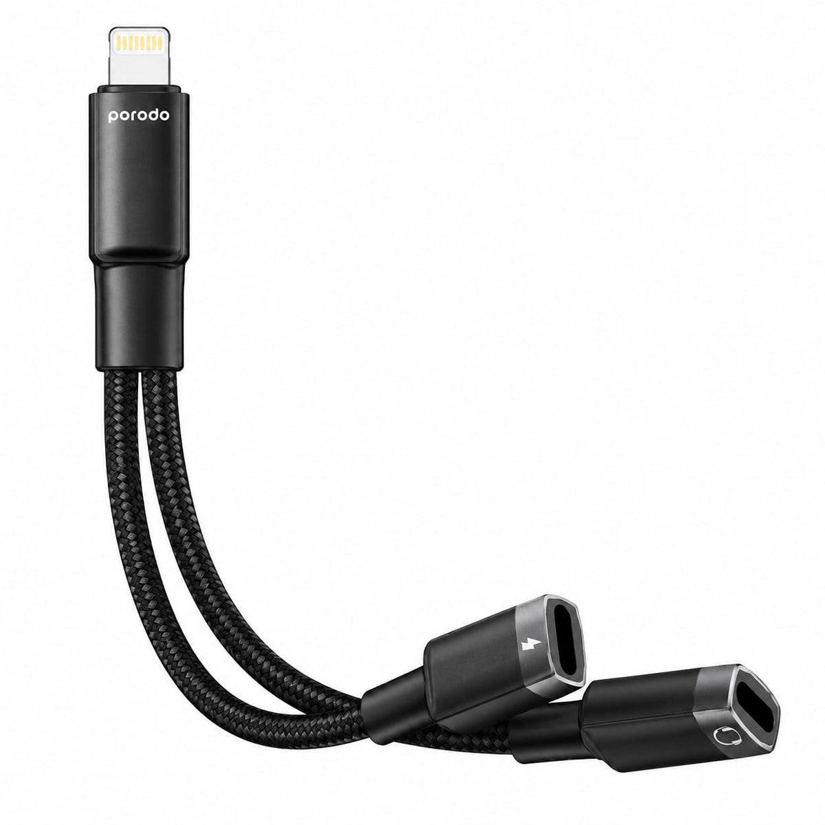 Porodo Lightning Connector Audio & Charge Adapter