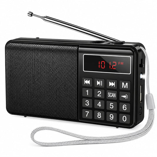 HOCO 2-in-1 Multifunction Portable AM/FM Radio HI50