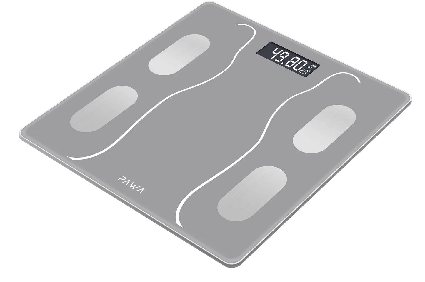 Pawa Smart Body Scale with Body Analysis App - Grey