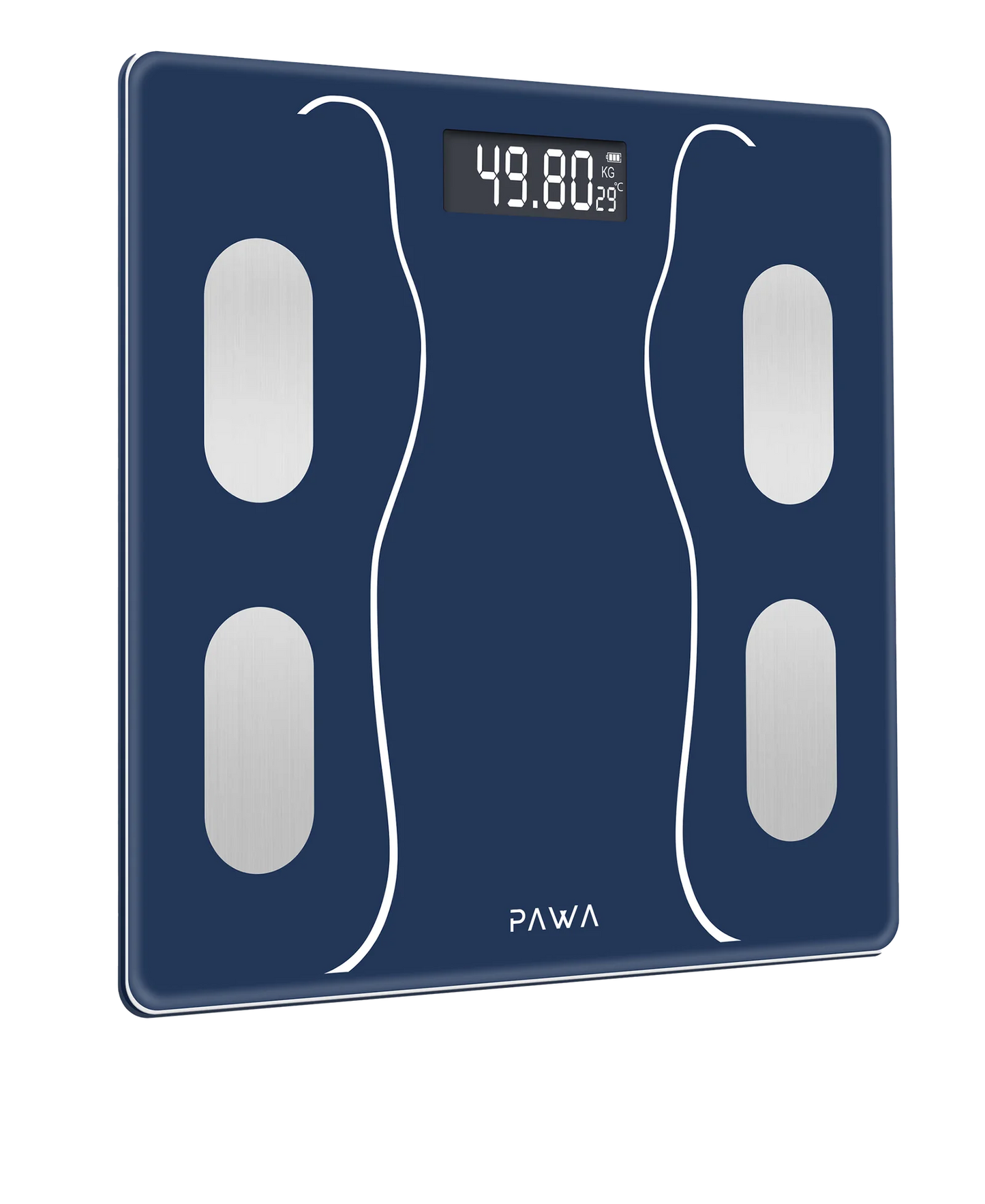 Pawa Smart Body Scale with Body Analysis App - Dark Blue