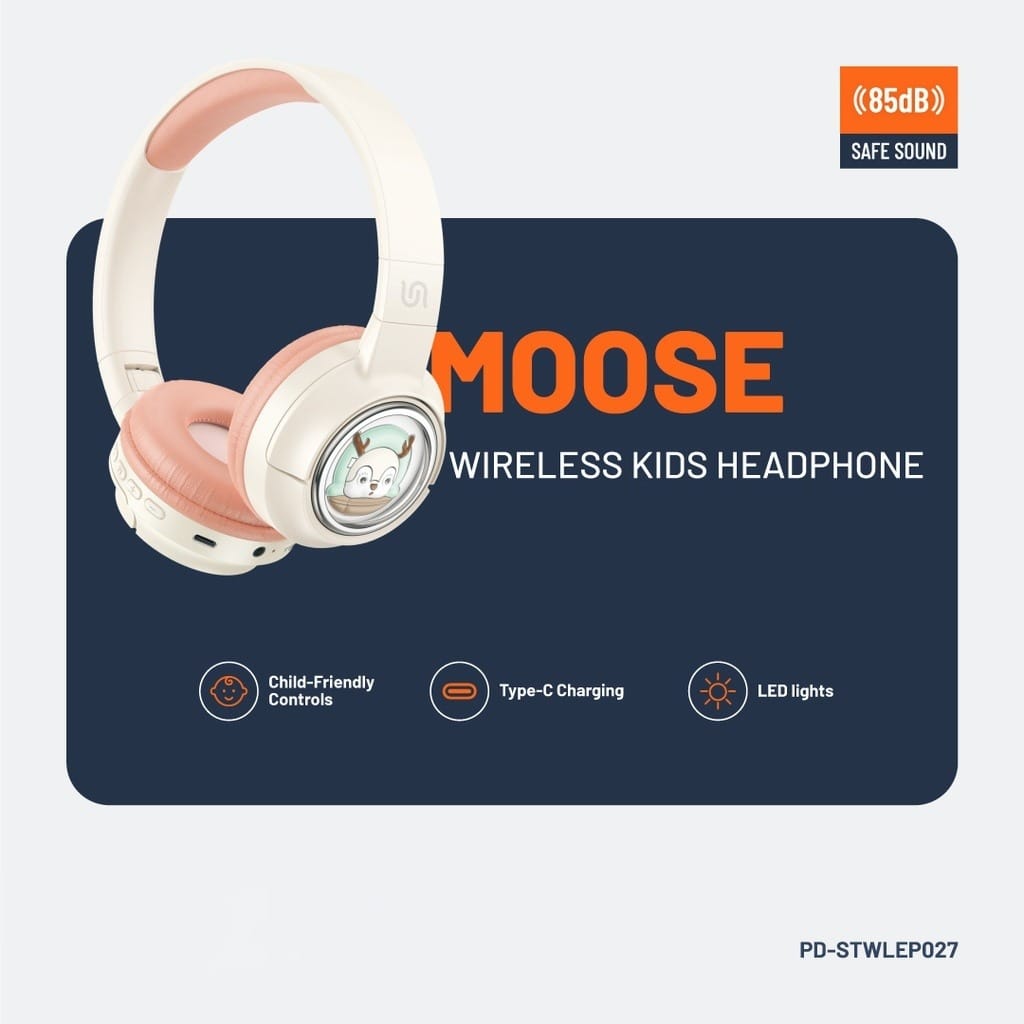 Porodo Soundtec Moose Wireless Kids Headphone