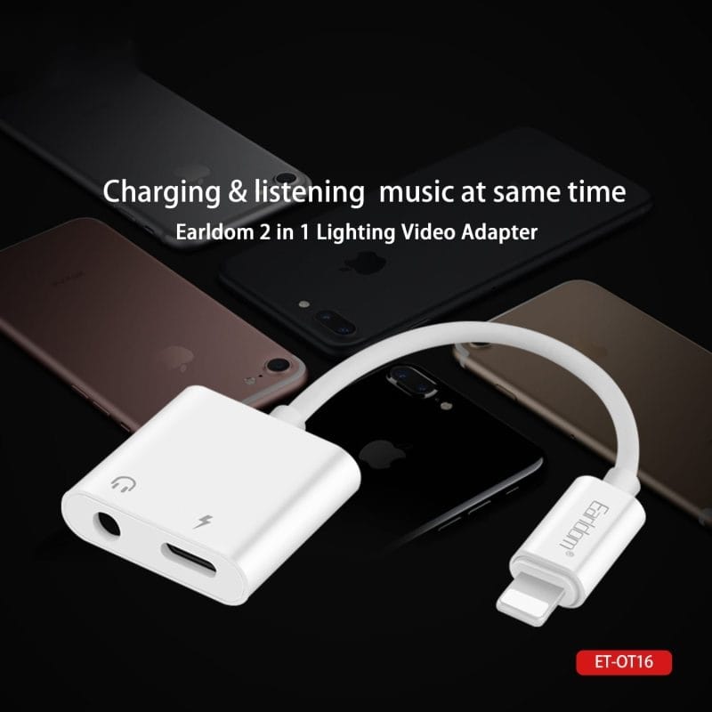 Earldom Lightning Adaptor (3.5MM + LIGHTNING)OT16