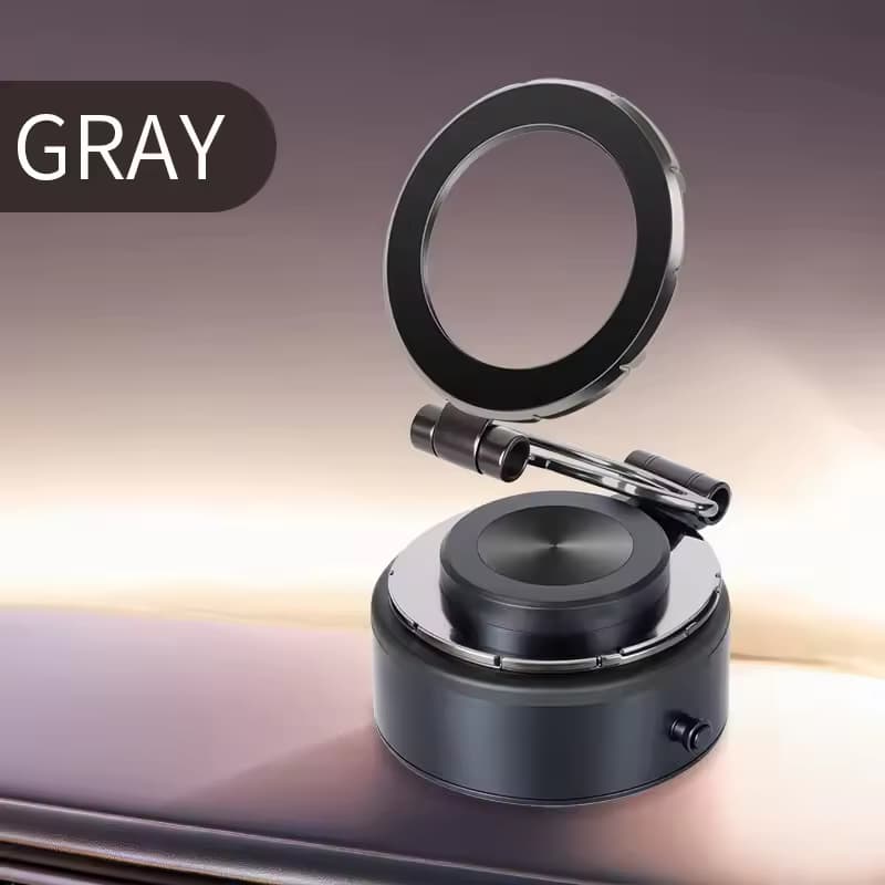 360° Magnetic Vacuum Suction Rotation Foldable  Car Phone Holder 65kpa