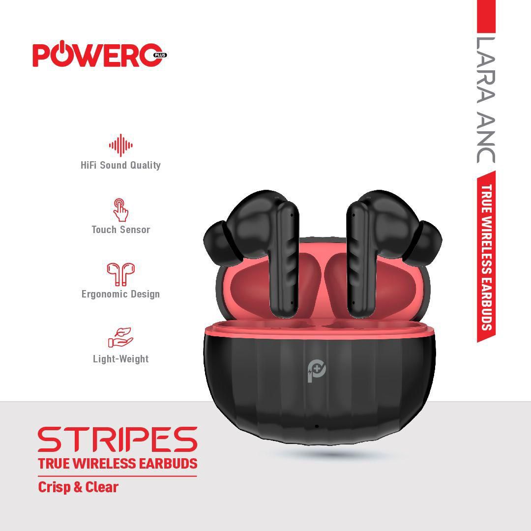 PowerO+ Stripes True Wireless Earbuds.