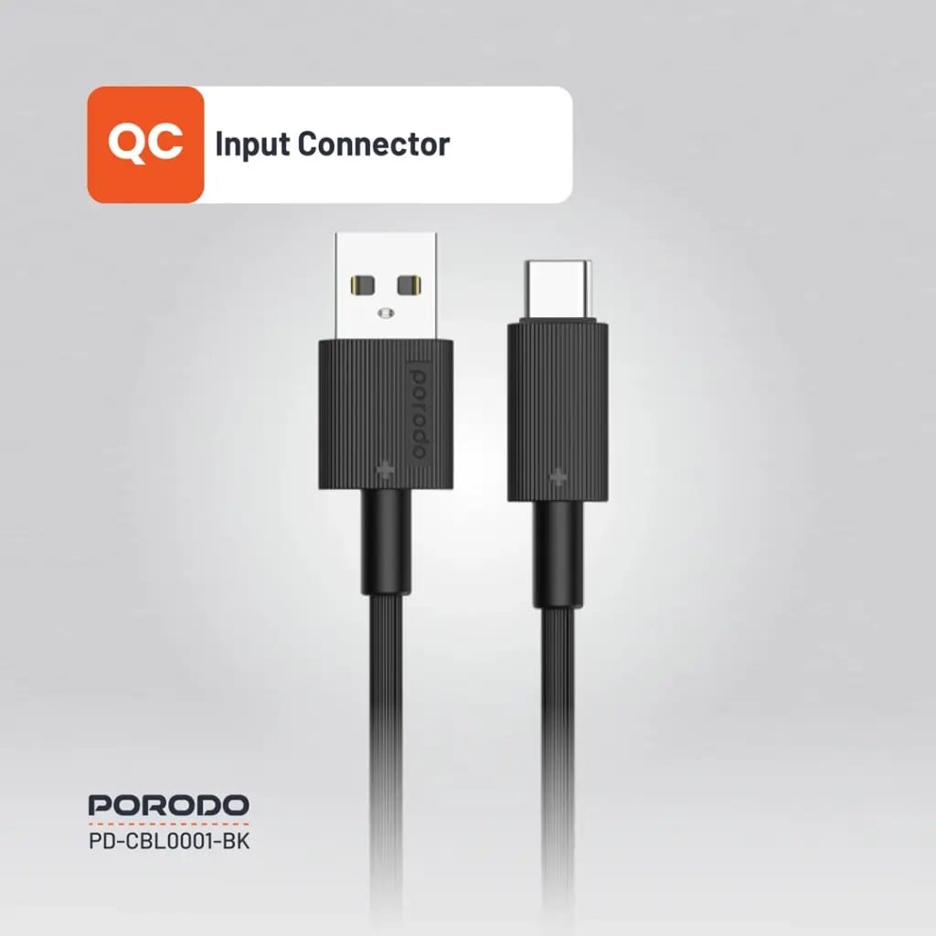 Porodo USB-A to Type-C Durable Charging Cable