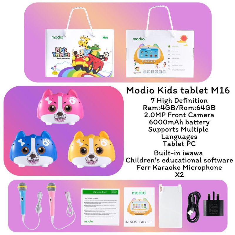 Modio 7 Inch M16 Tablet for Kids