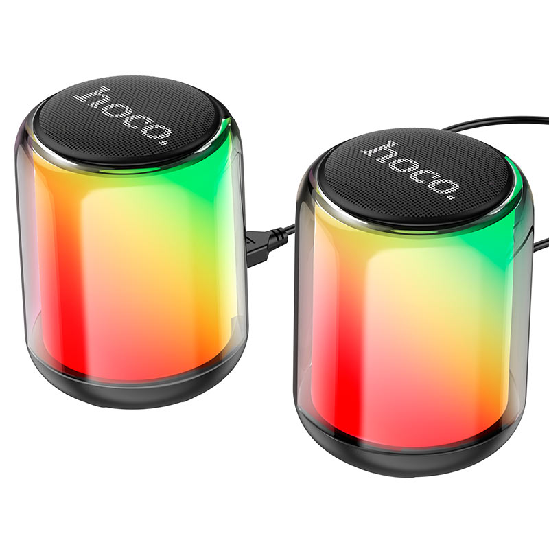 Hoco 2in1 Colorful Wireless and wired speakers BS56