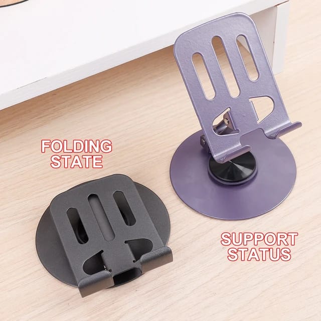 Portable Foldable Desktop Mobile Phone Stand 360 Degree Rotatable S758