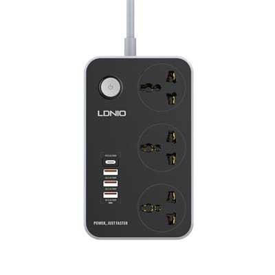 Ldnio SC3412 3 Port + 4 USB Universal Power Socket