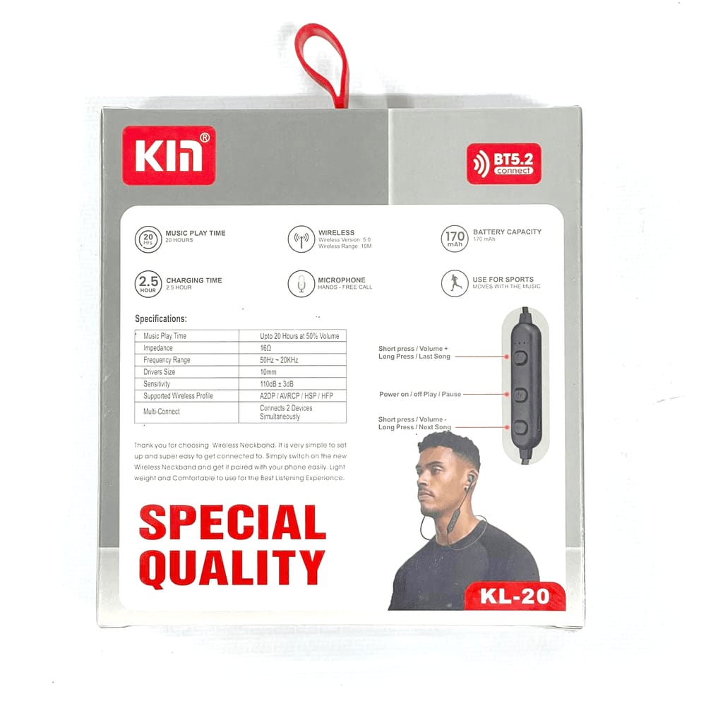 Kin Hi-fi Wireless Headphone KL-20