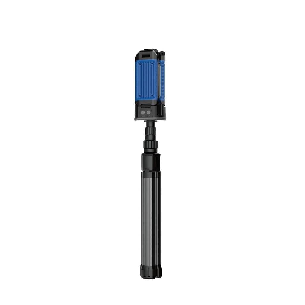 Powerology 2600mAh Camping Light with Tripod Stand and Built-in Solar Panels