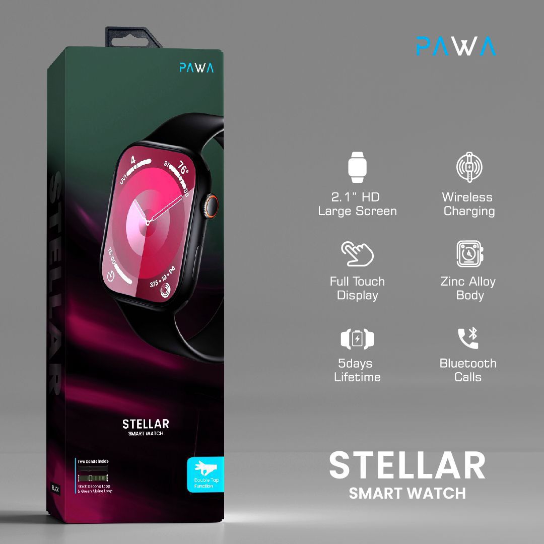 Pawa Stellar Smart Watch - Black