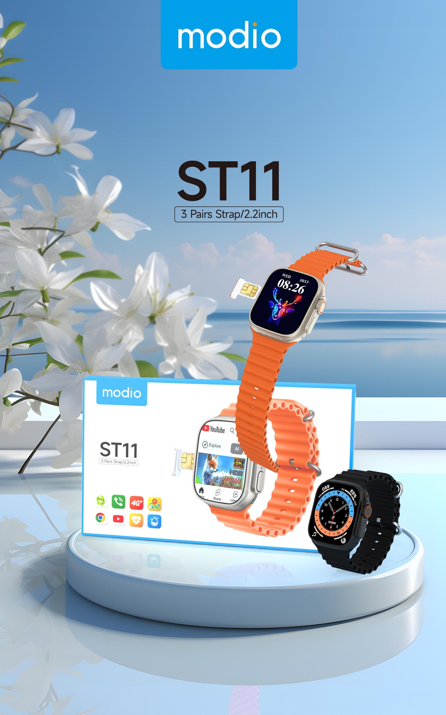 Modio ST11 4G Network Smartwatch