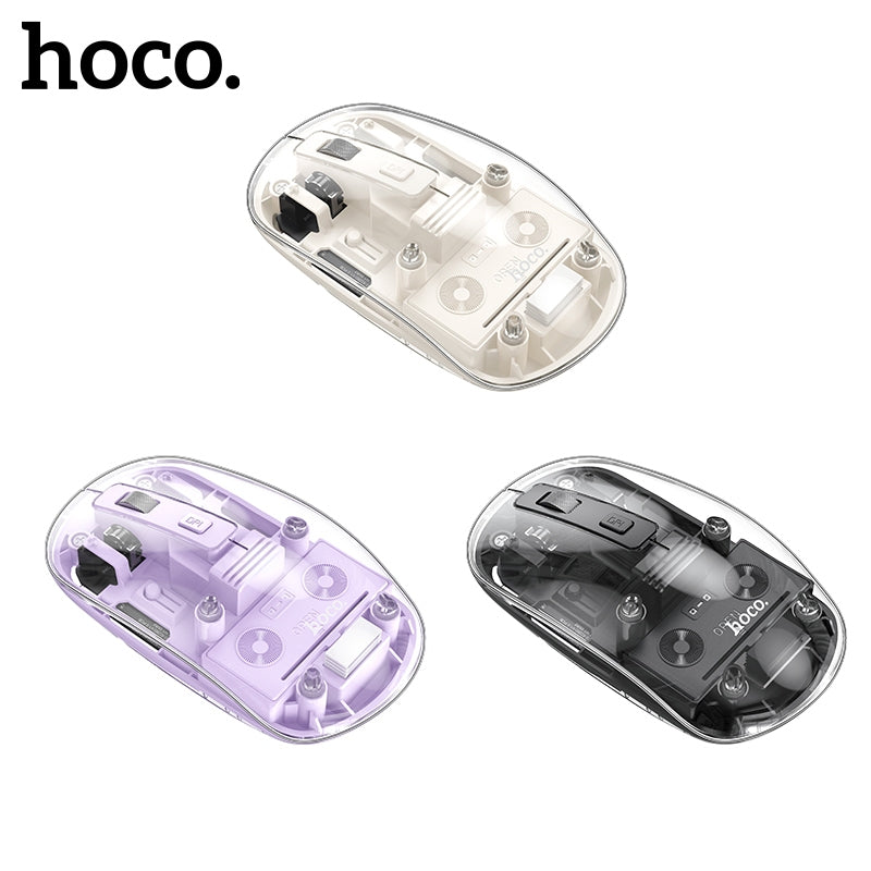 Hoco 2.4G+BT Crystal Wireless Mouse GM29