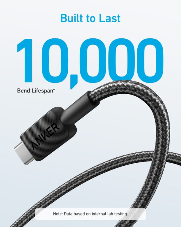 Anker 322 USB-A to USB-C Cable Braided 1.8m/6ft