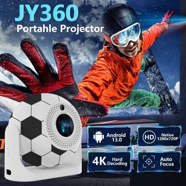 Portable Android Projector Football Shape JY360