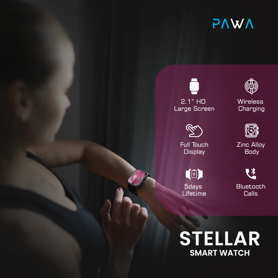 Pawa Stellar Smart Watch - Black