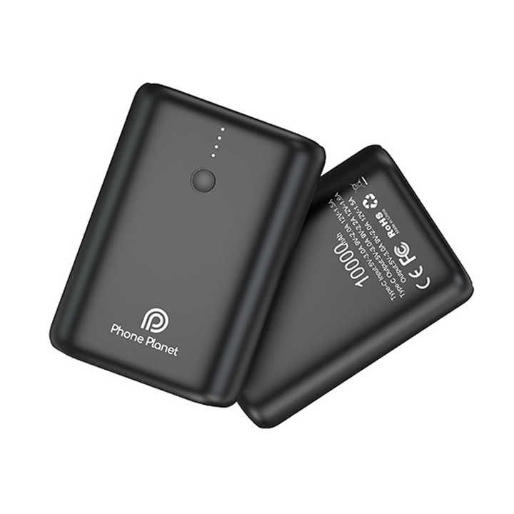 Phone Planet 10000mAh Mini Power Bank Quick Fast Charging