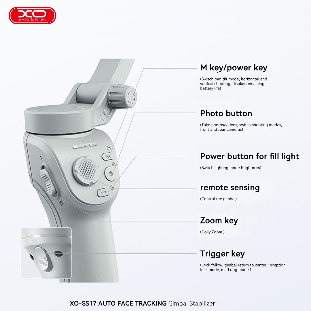 Auto Face Tracking gimbal stabilizer XO-SS17