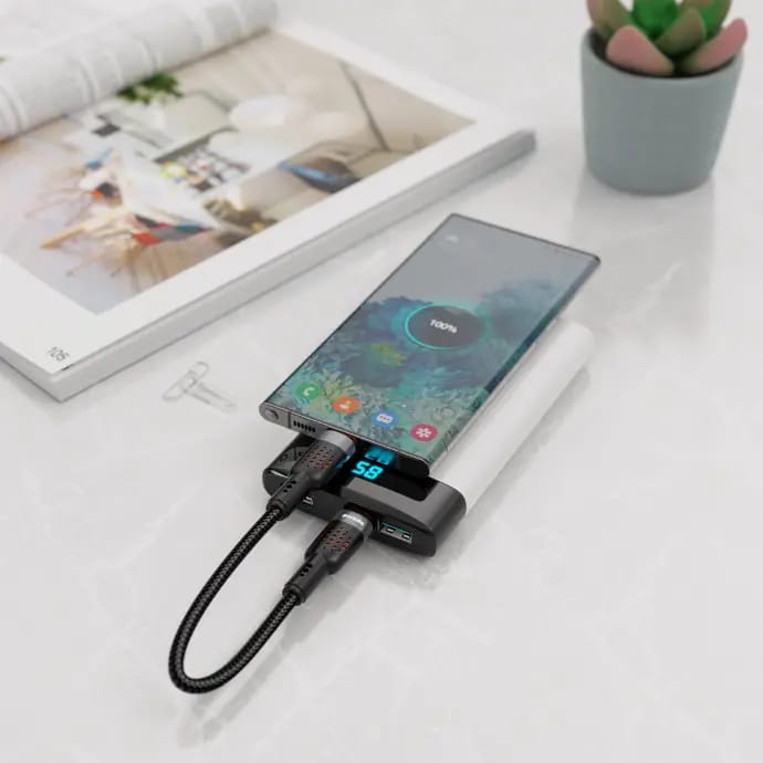 Porodo Braided Powerbank Cable USB-C to USB-C