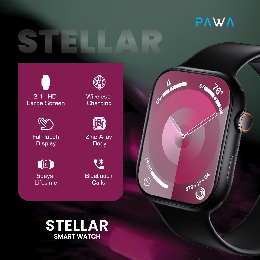 Pawa Stellar Smart Watch - Black