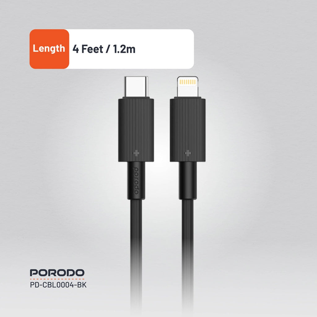 Porodo USB-C to Lightning Durable Charging Cable