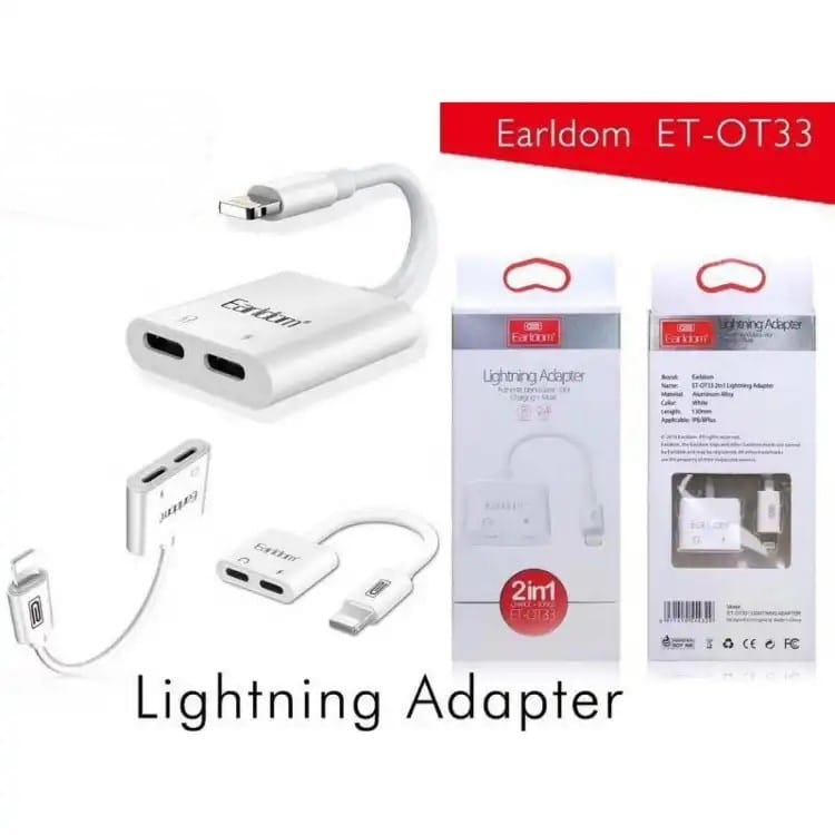 Ealrdom 2in1 Lightning Adaptor OT33