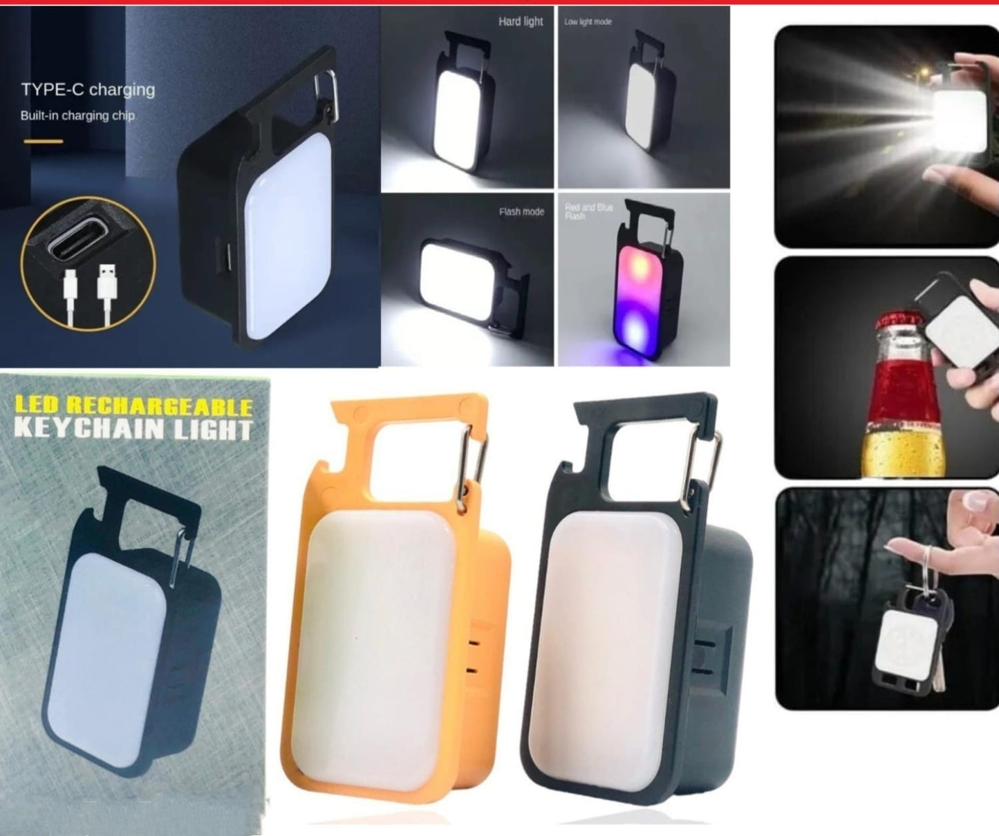 Mini Rechargeable Keychain Light