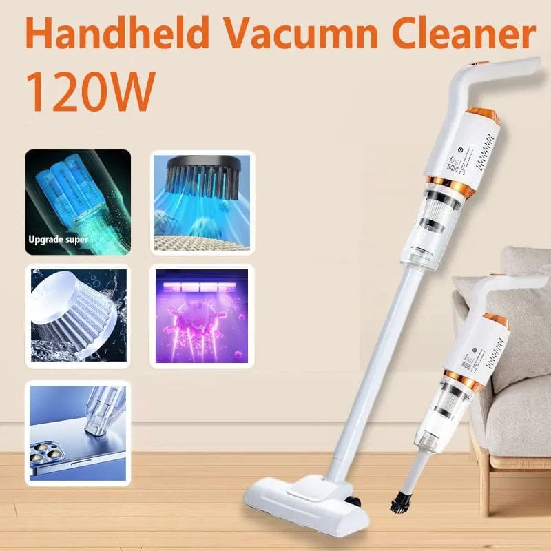 Cordless 120W Wireless Rechargeable Portable Car Home Vacuum Cleaner