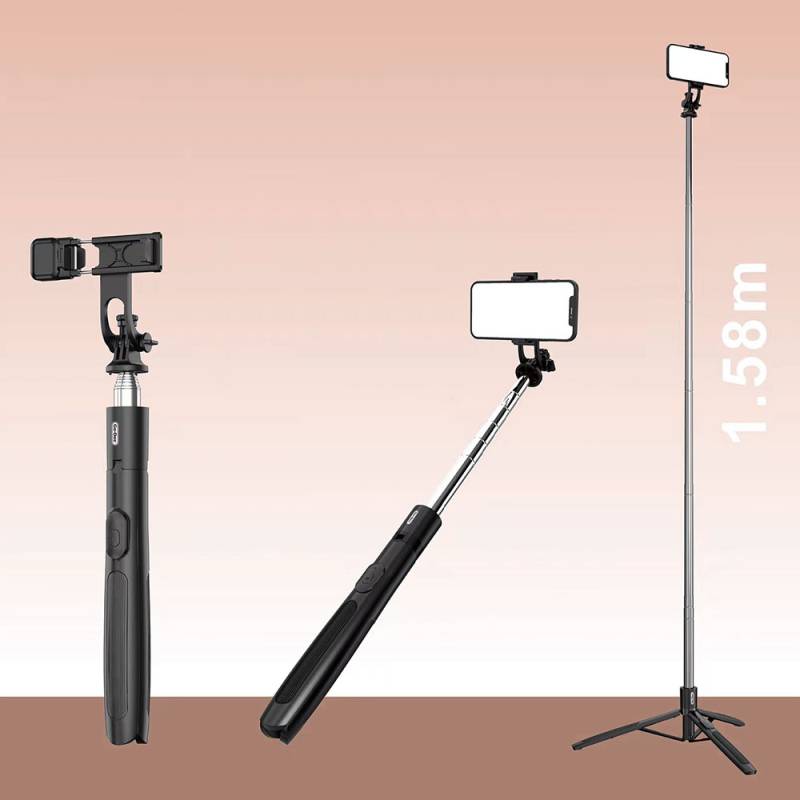 Go-Des GD-ST81 Multifunctional Bluetooth Selfie Stick with 6-Stage Telescopic Tripod Stand