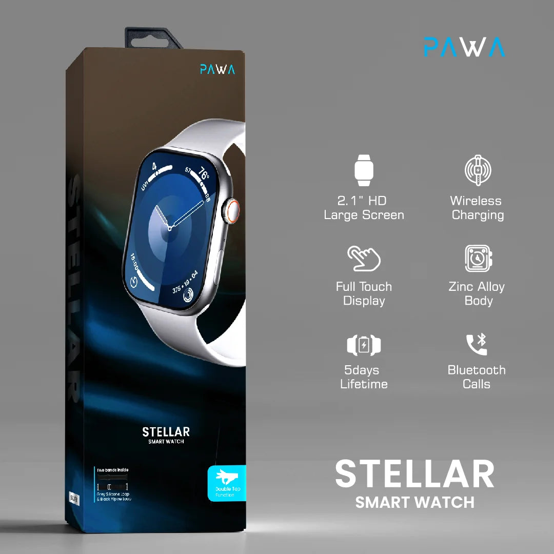 Pawa Stellar Smart Watch - Silver