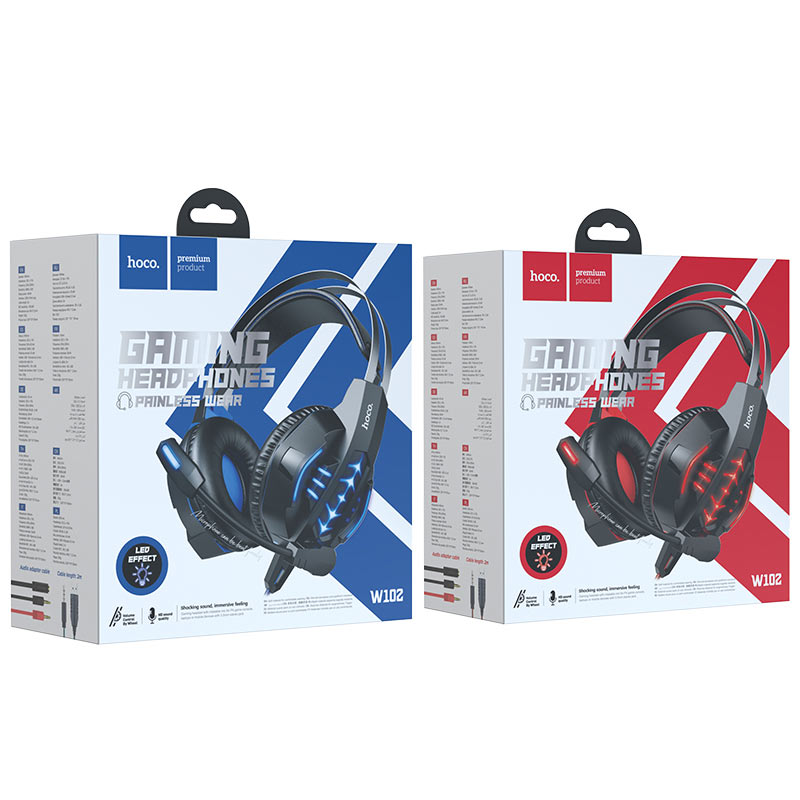 Hoco Headphones W102 Cool tour gaming headset