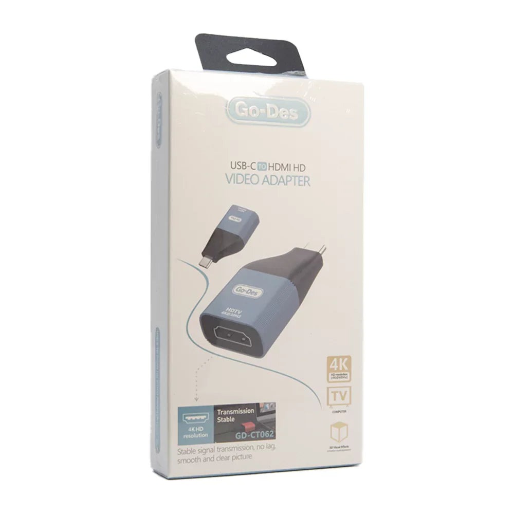 Go-Des USB-C to HDMI HD Video Adapter GD-CT062